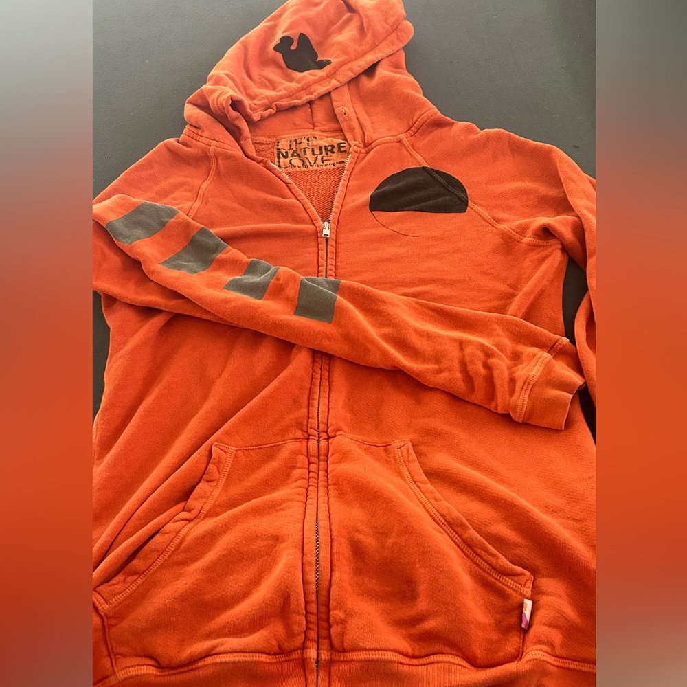 Free city tangerine zip hoodie